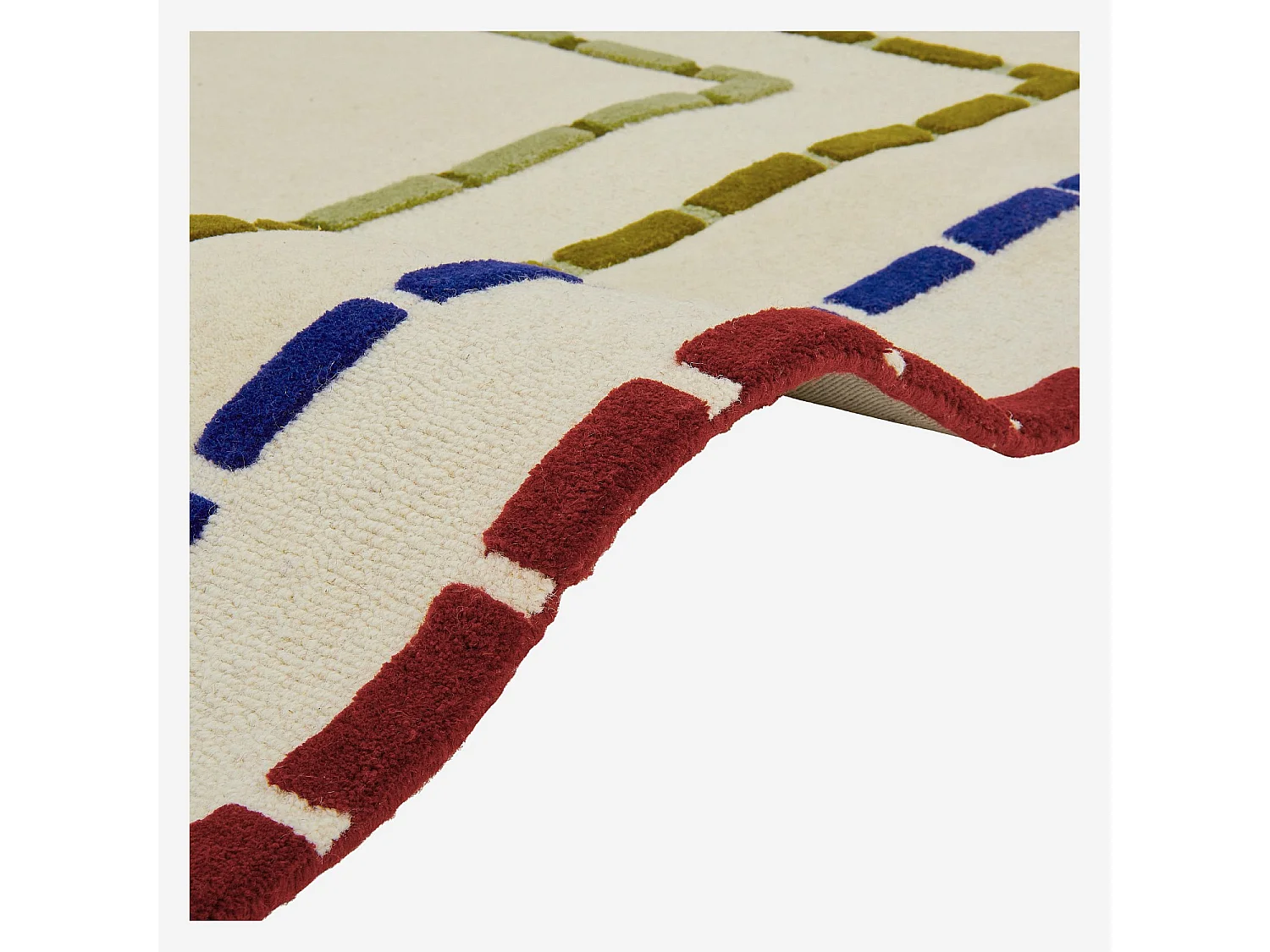Habitat - Tapis tufté en laine - 170 x 240 cm - Ecru - Design by Floriane Jacques - Billie