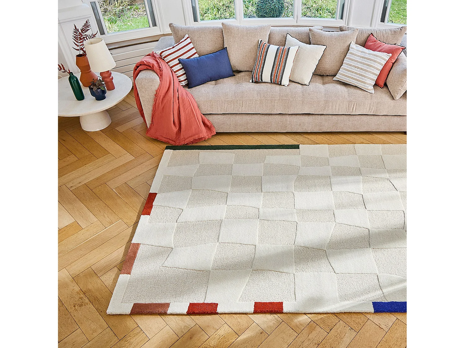 Habitat - Tapis tufté en laine - 170 x 240 cm - Écru  - Design by Floriane Jacques - Come