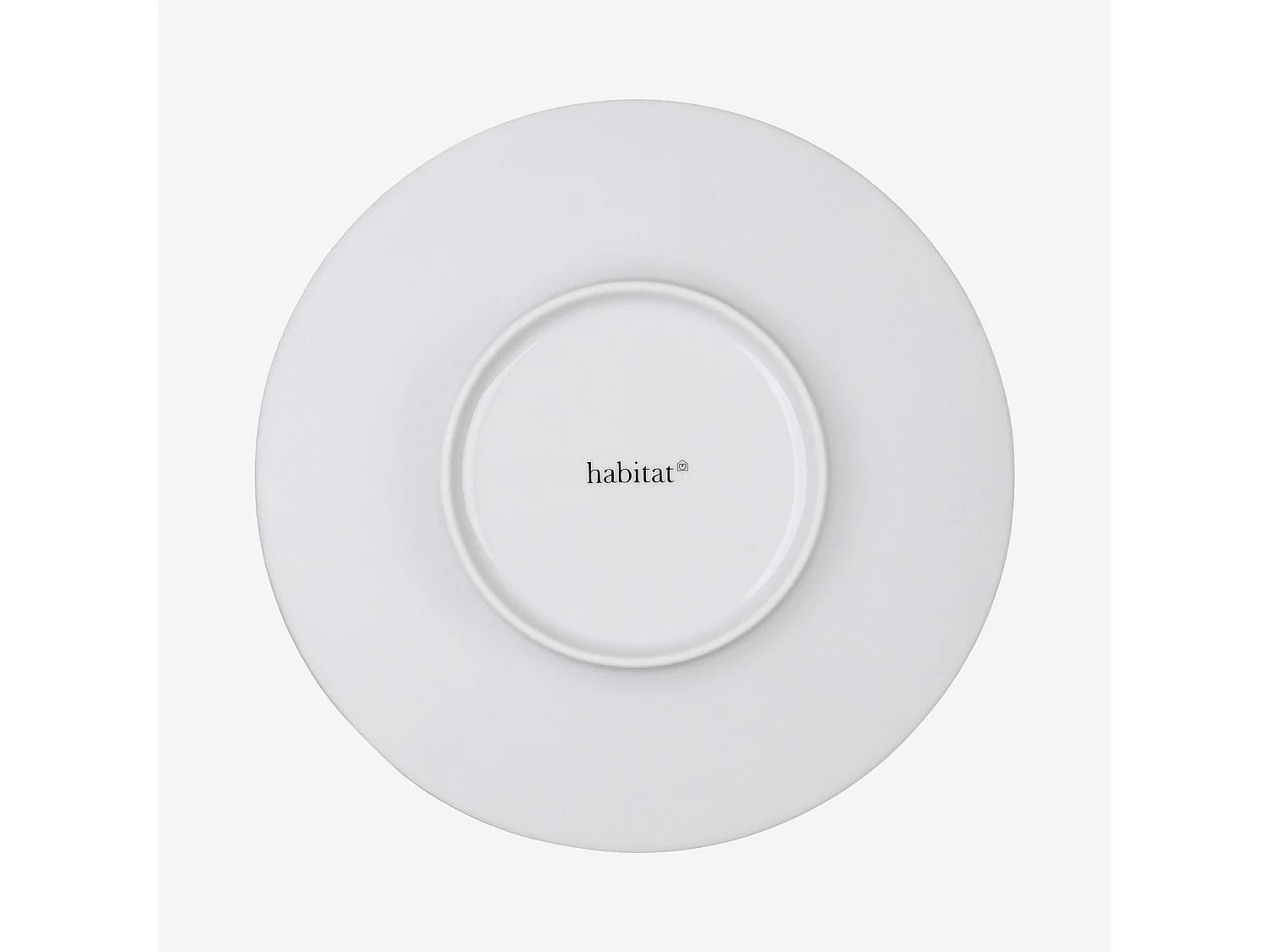 Lot de 6 assiettes à dessert en porcelaine - 23,5 cm - Blanc