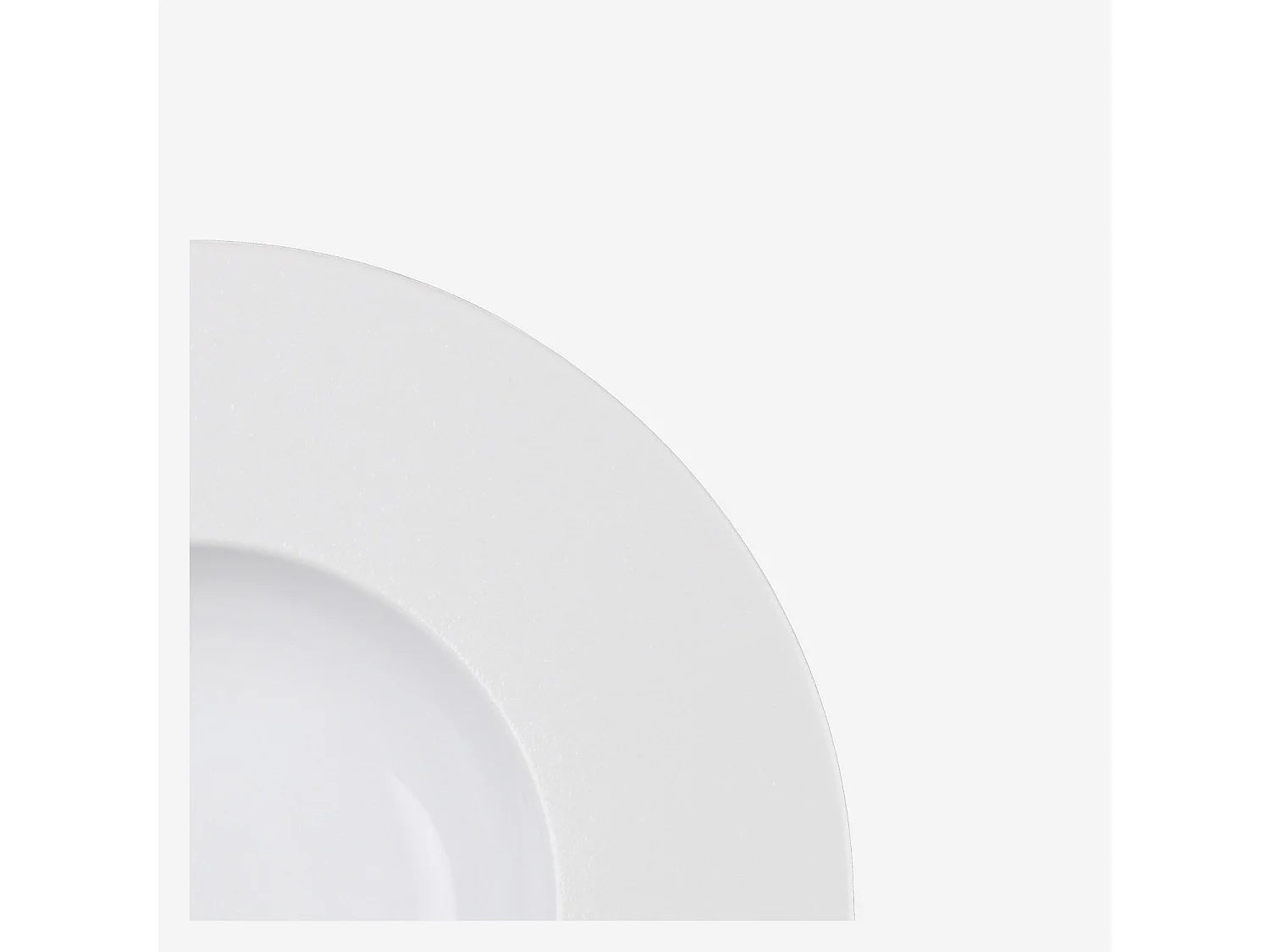 Lot de 6 assiettes creuses en porcelaine - 23 cm - Blanc