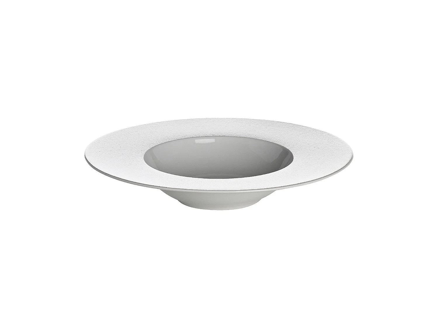 Habitat - Lot de 6 assiettes creuses en porcelaine - 23 cm - Blanc - Solene