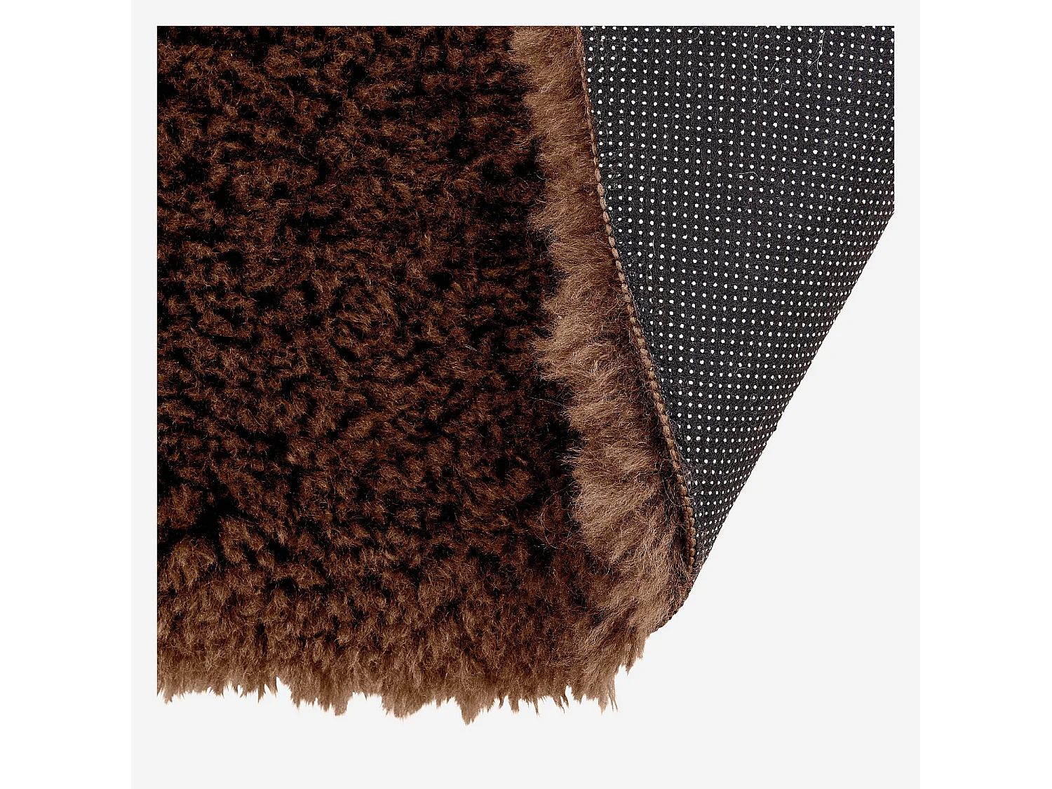 Habitat - Tapis finition fourrure - 160 x 230 cm - Brun - Cazimir