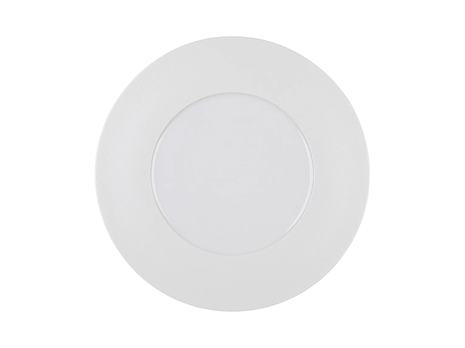 Habitat - Lot de 6 grandes assiettes plates en porcelaine - 29 cm - Blanc - Solene