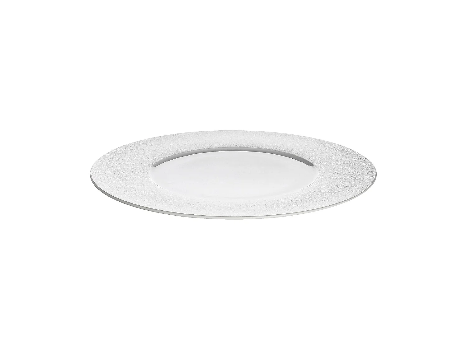 Habitat - Lot de 6 grandes assiettes plates en porcelaine - 29 cm - Blanc - Solene
