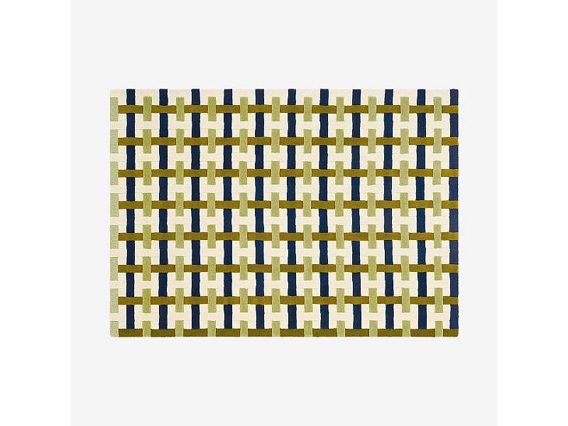 Habitat - Tapis tufté en laine - 170 x 240 cm - Vert - Design by Floriane Jacques - Bertin