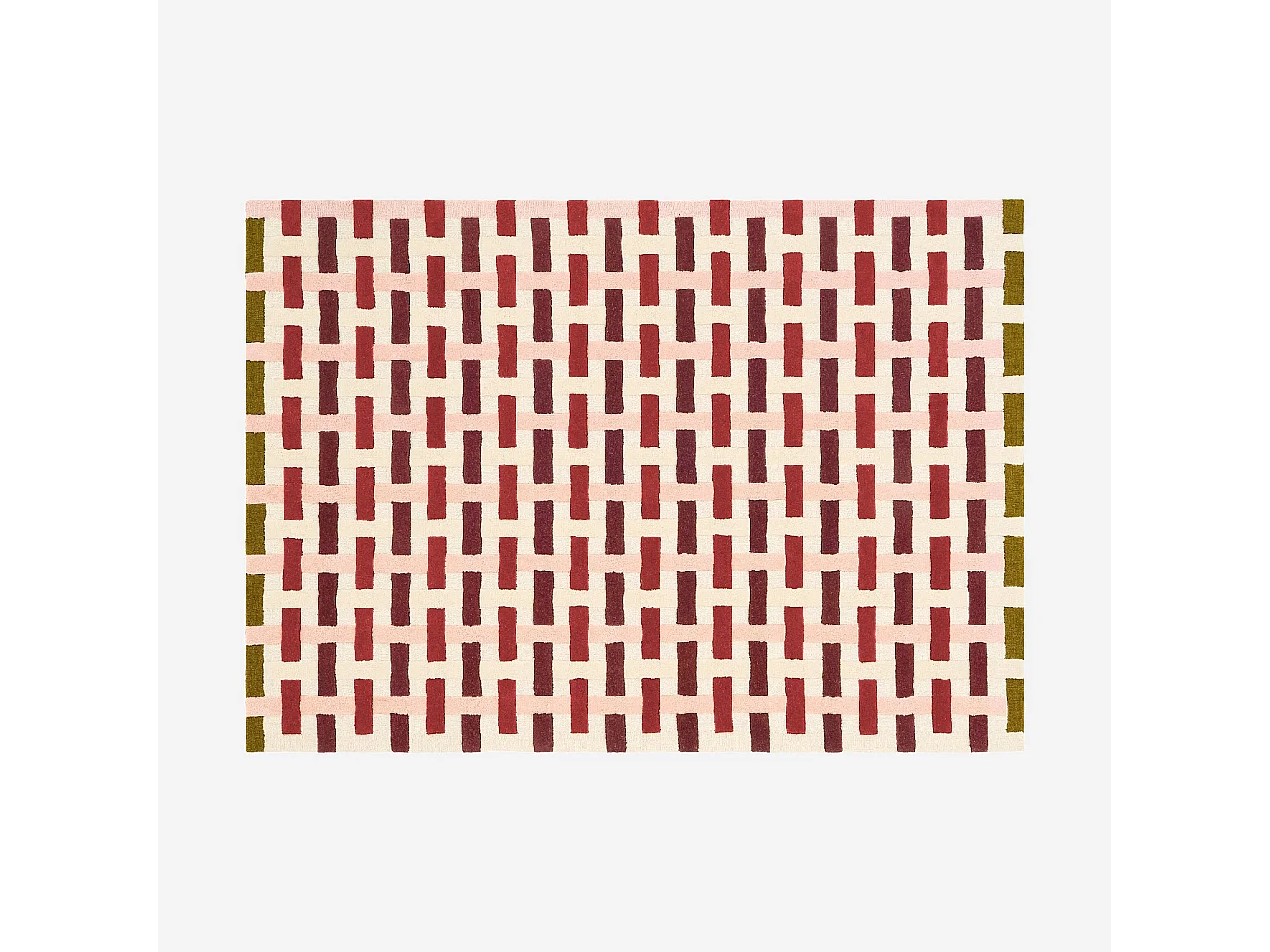 Habitat - Tapis tufté en laine - 170 x 240 cm - Bordeaux - Design by Floriane Jacques - Bertin