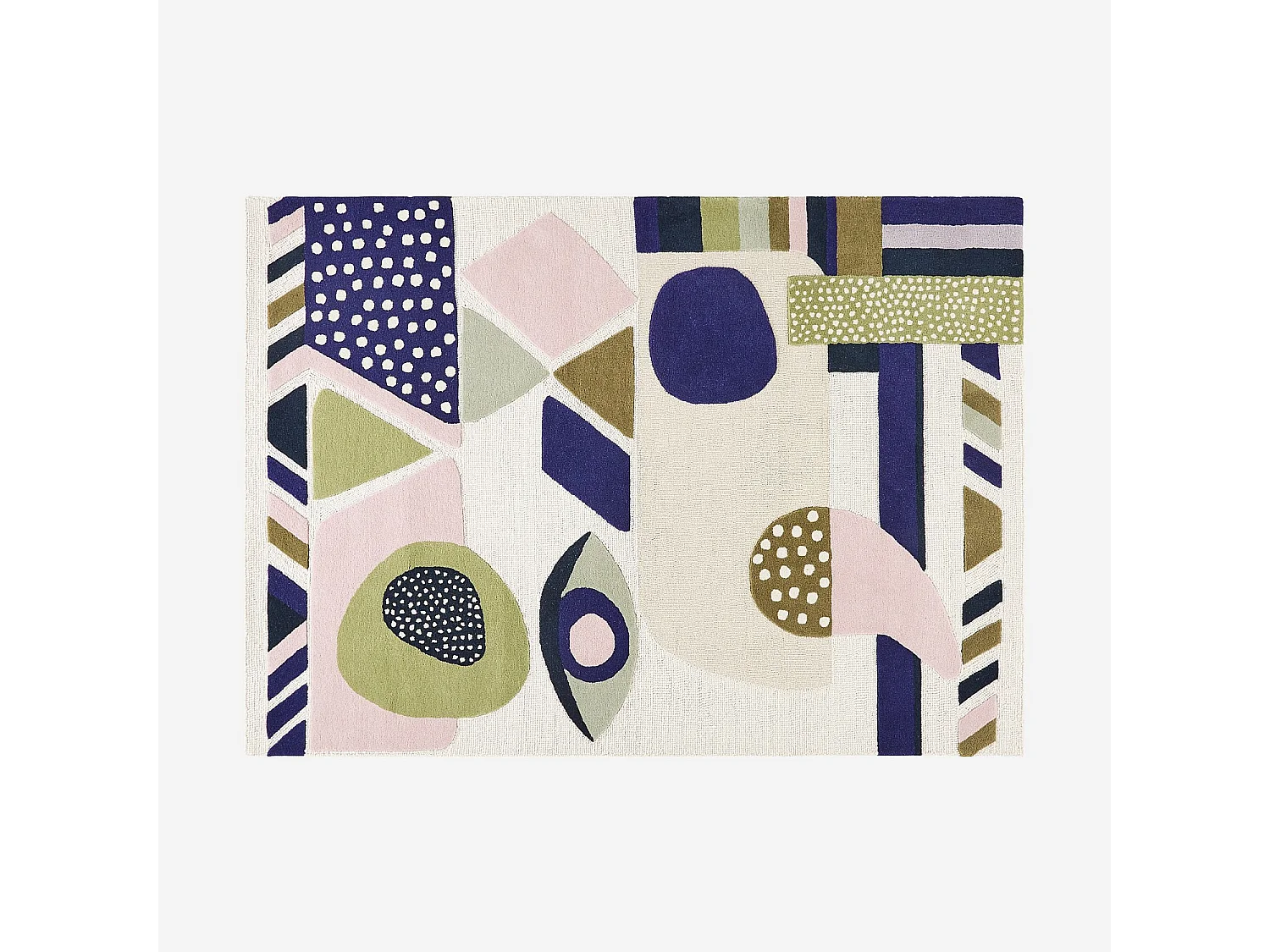 Habitat - Tapis tufté en laine - 170 x 240 cm - Bleu nuit - Design by Floriane Jacques - Raoul