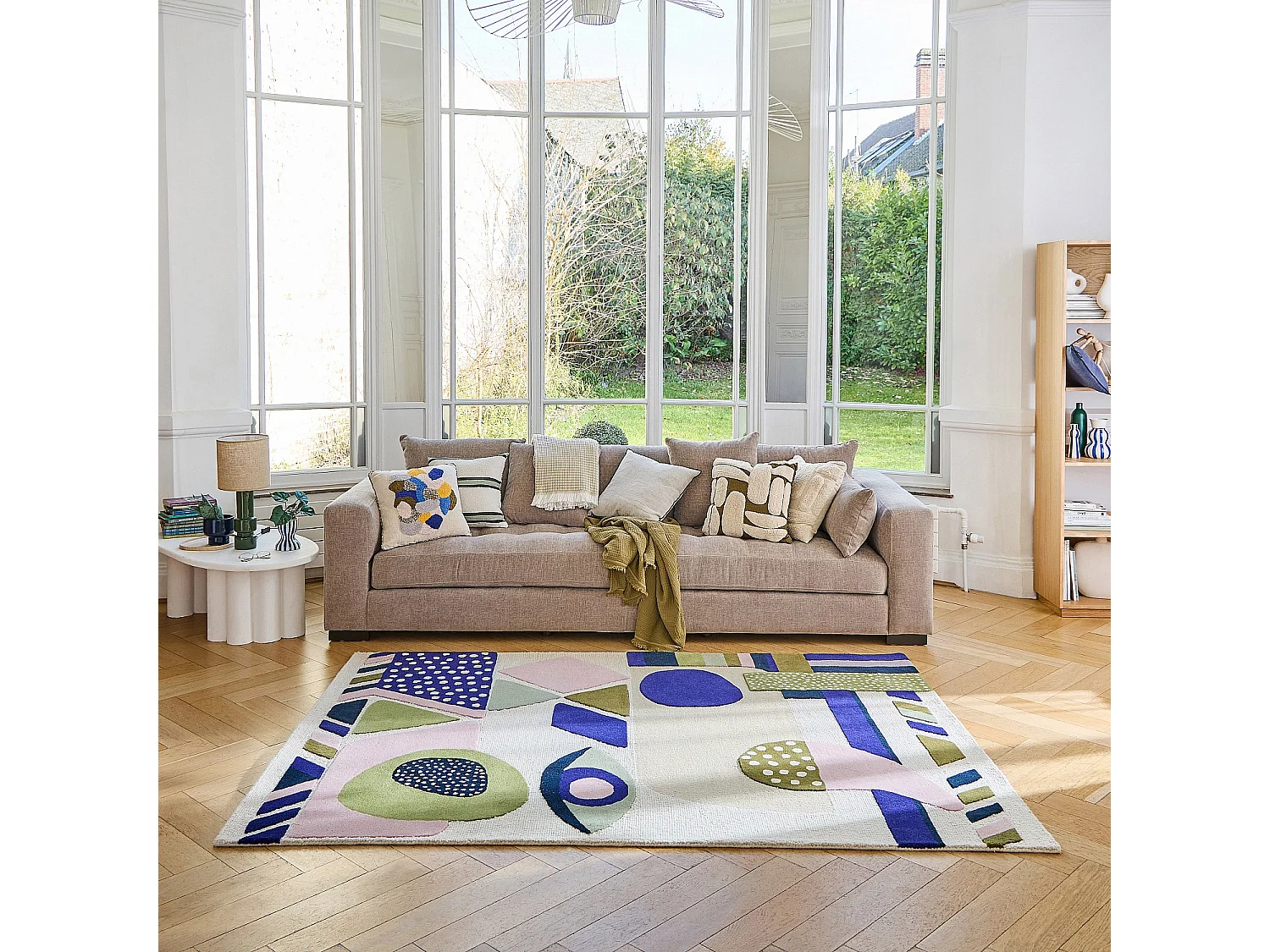 Habitat - Tapis tufté en laine - 170 x 240 cm - Bleu nuit - Design by Floriane Jacques - Raoul