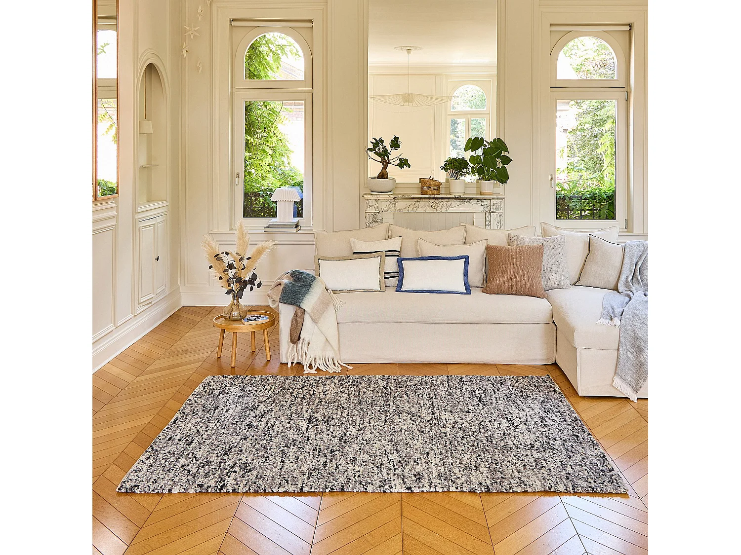 Habitat - Tapis tissé en laine - 160 x 230 cm  - Gris - Benoite