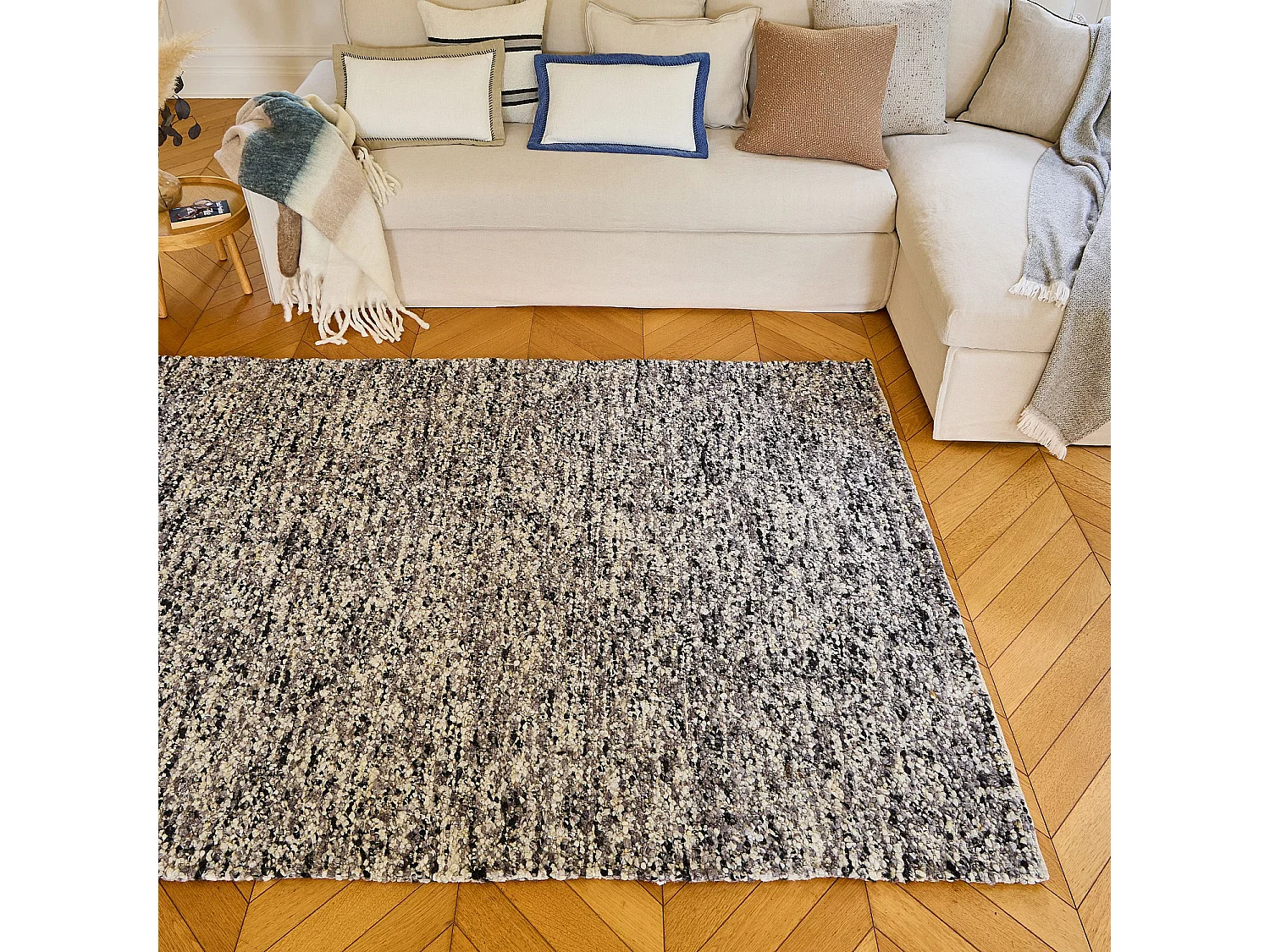 Habitat - Tapis tissé en laine - 160 x 230 cm  - Gris - Benoite