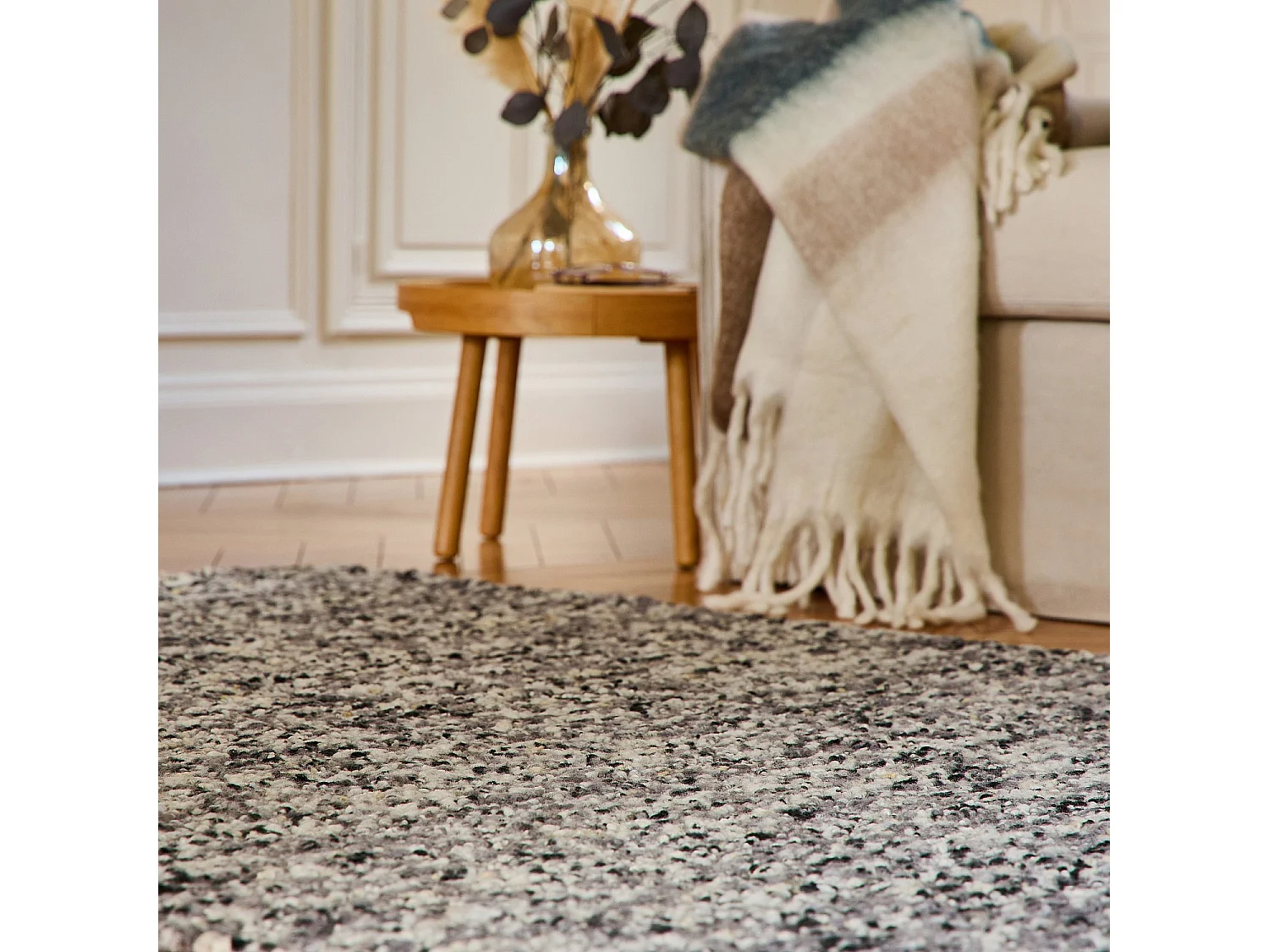 Habitat - Tapis tissé en laine - 160 x 230 cm  - Gris - Benoite
