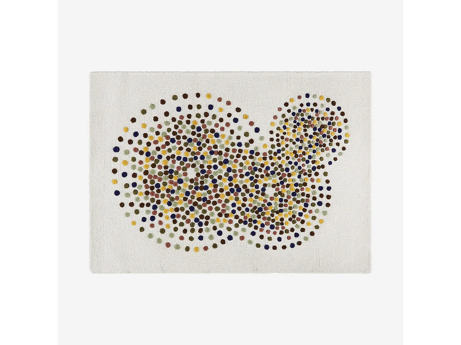 Habitat - Tapis tufté en laine - 120 x 170 cm - Beige et multicolore - Design by Floriane Jacques - Idylle