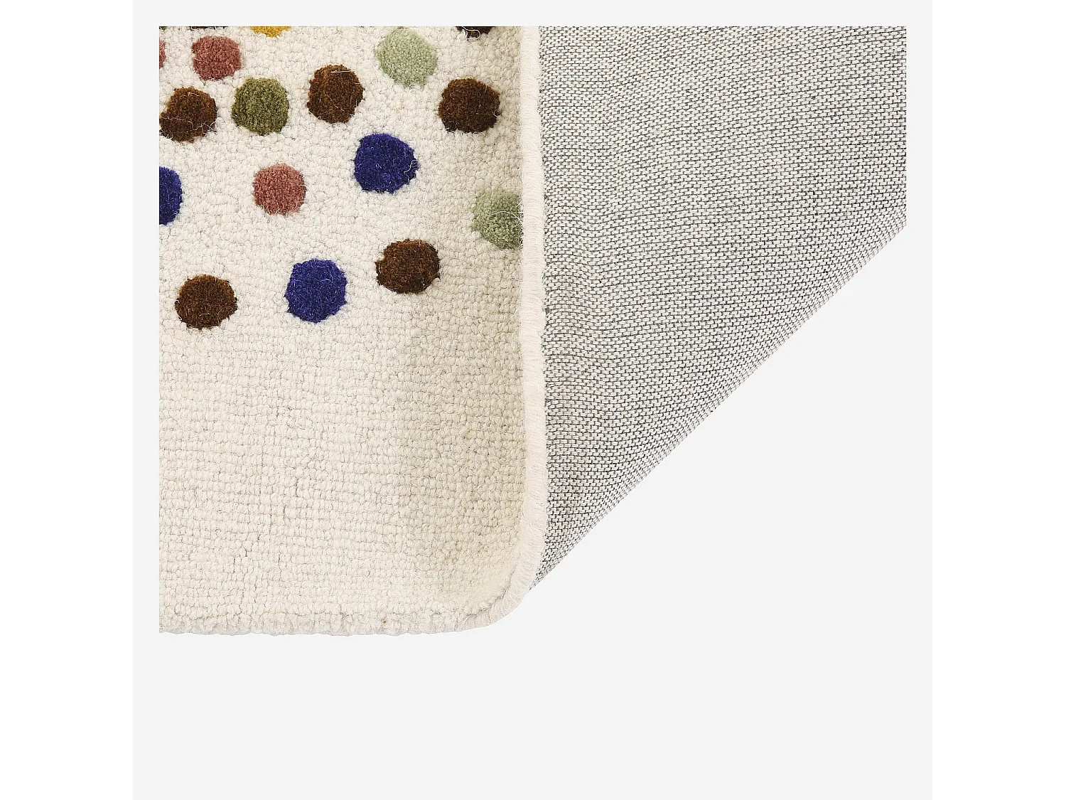 Habitat - Tapis tufté en laine - 120 x 170 cm - Beige et multicolore - Design by Floriane Jacques - Idylle