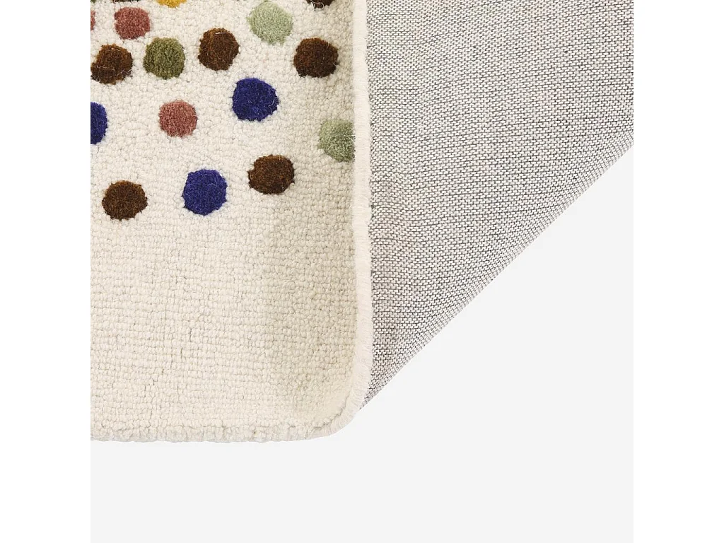 Habitat - Tapis tufté en laine - 120 x 170 cm - Beige et multicolore - Design by Floriane Jacques - Idylle