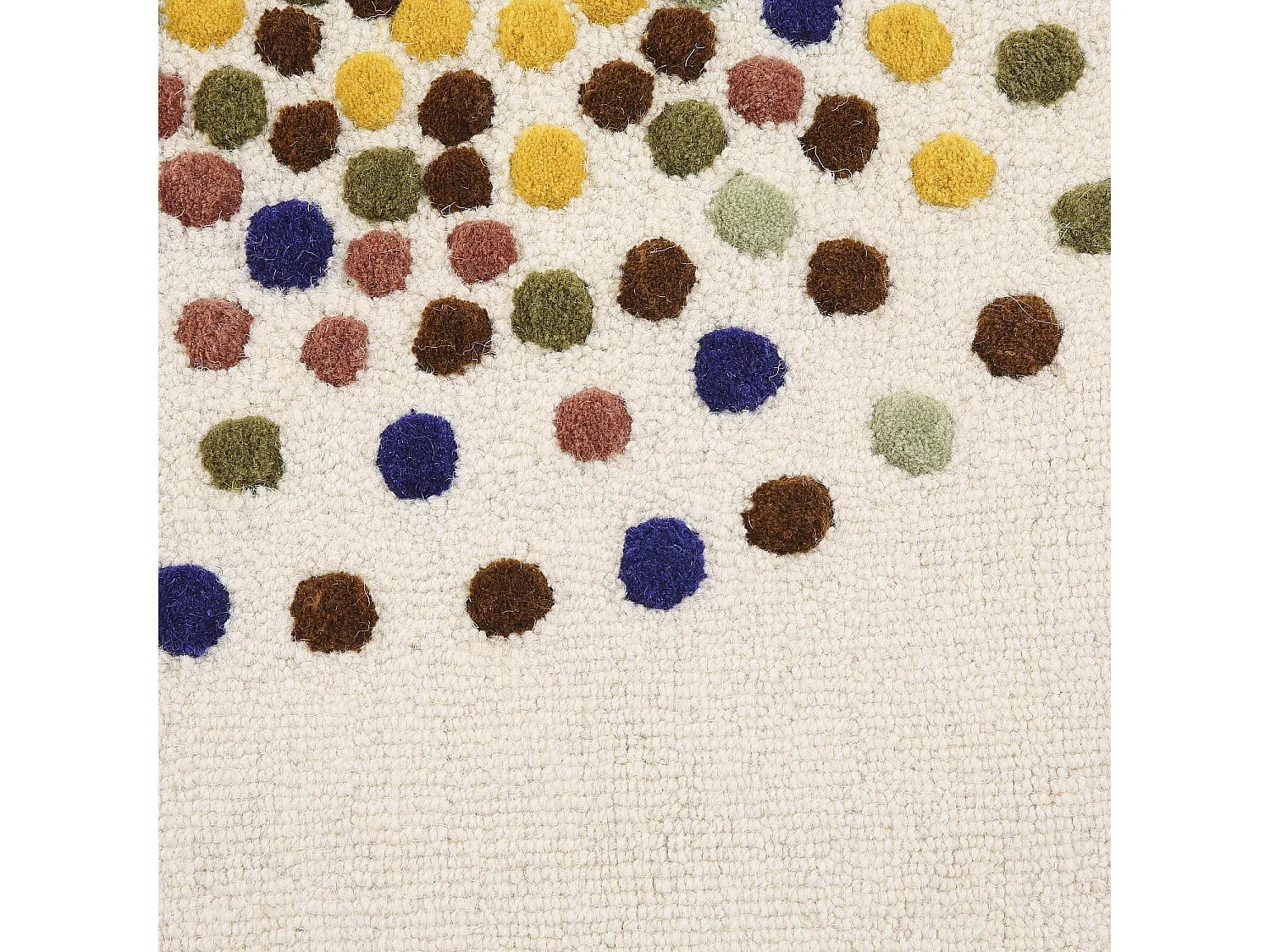 Habitat - Tapis tufté en laine - 120 x 170 cm - Beige et multicolore - Design by Floriane Jacques - Idylle