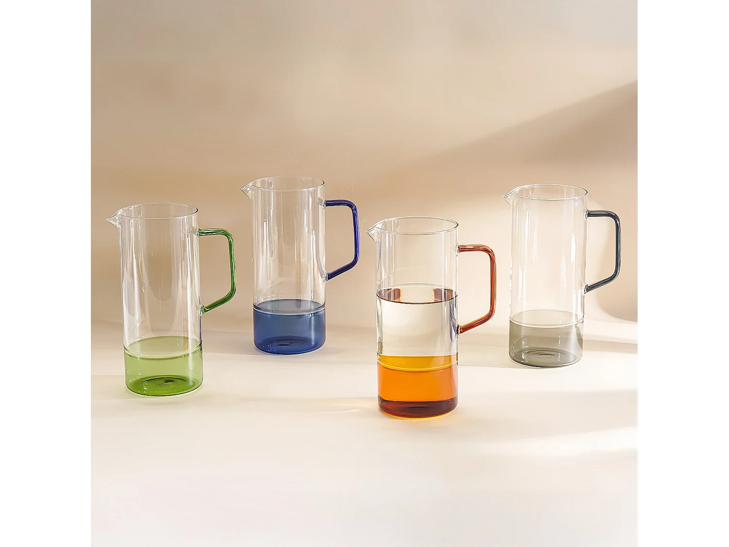Carafe en verre - 1L - Orange