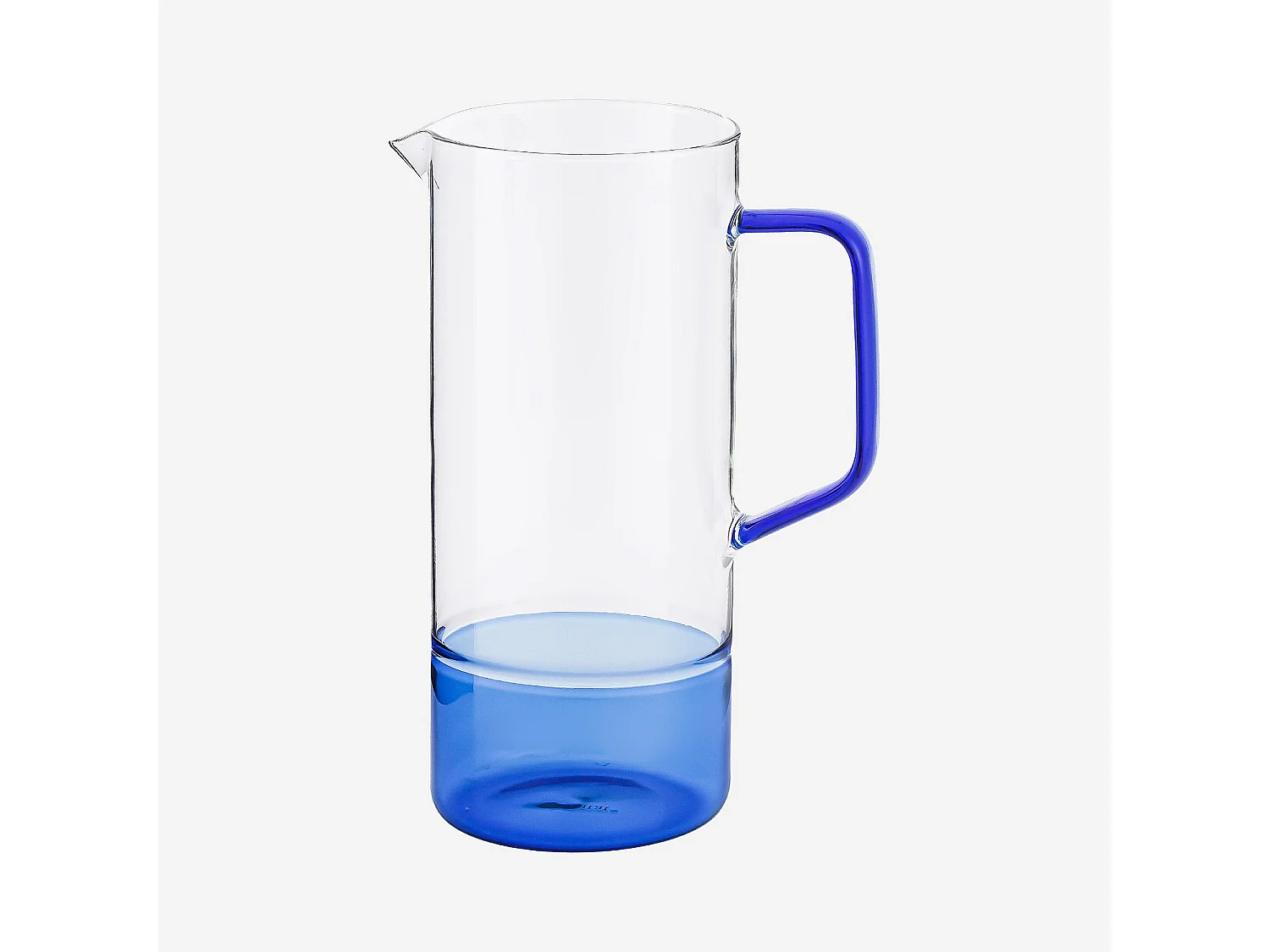 Carafe en verre - 1L  - Bleu