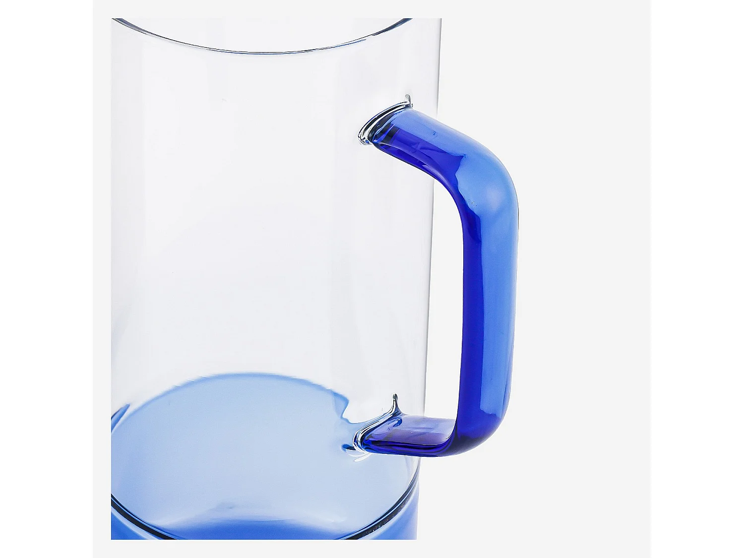 Carafe en verre - 1L  - Bleu
