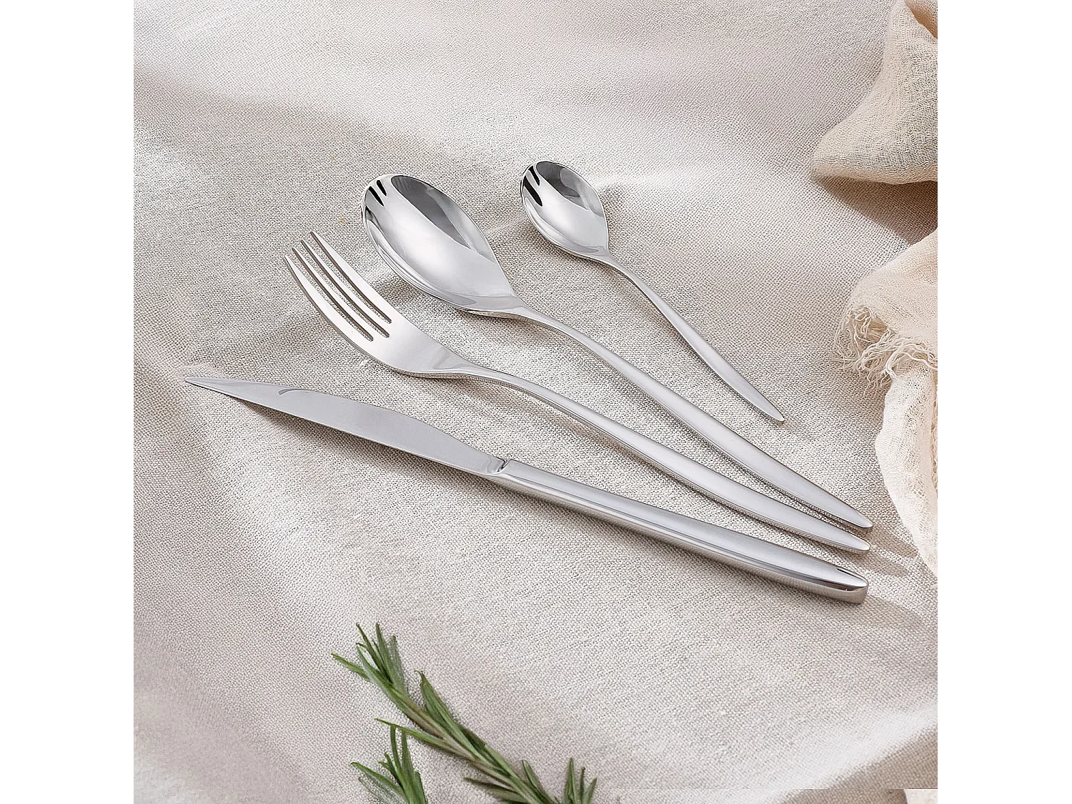 Ménagère 24 pièces en acier inoxydable