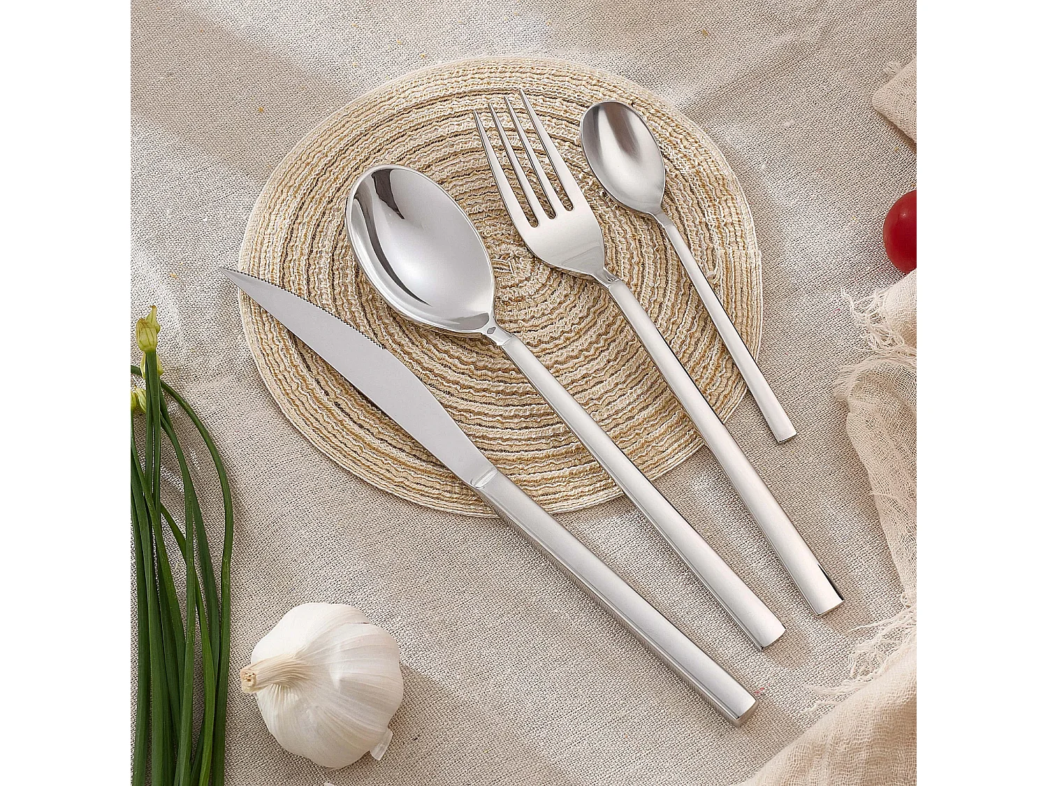 Ménagère 24 pièces en acier inoxydable