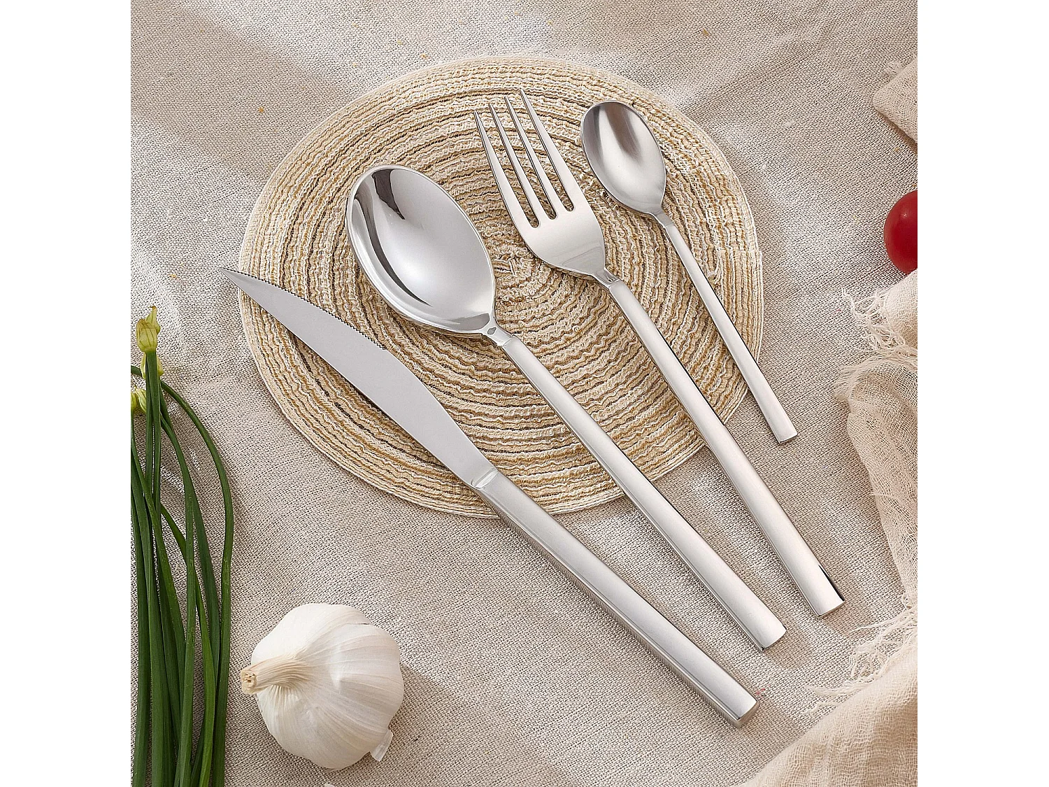 Ménagère 24 pièces en acier inoxydable