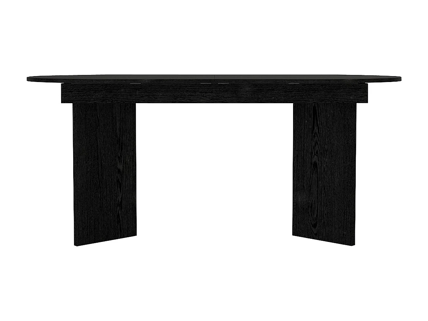 Table à manger extensible 6 à 10 personnes - Noir - TOPANIA