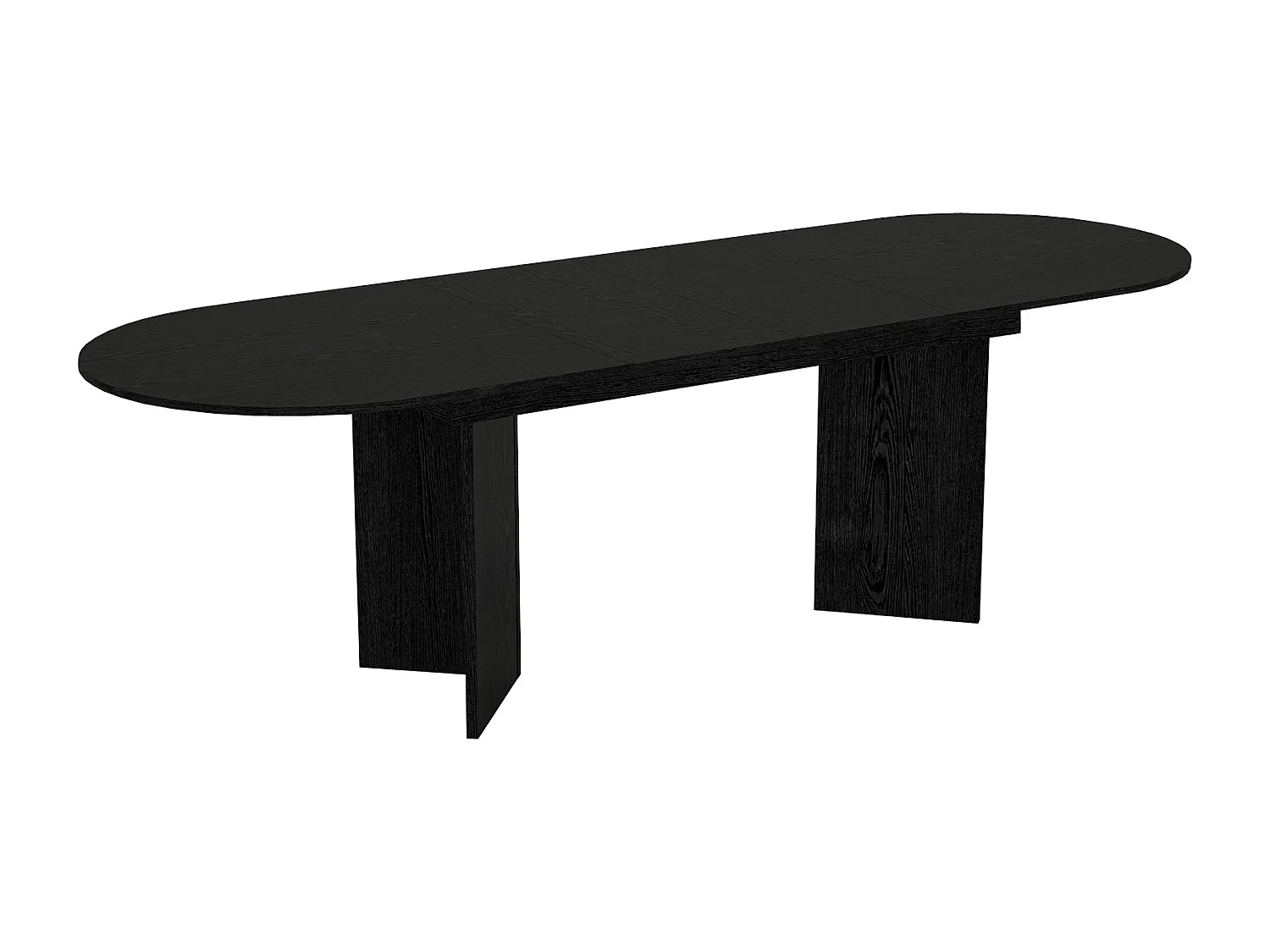 Table à manger extensible 6 à 10 personnes - Noir - TOPANIA