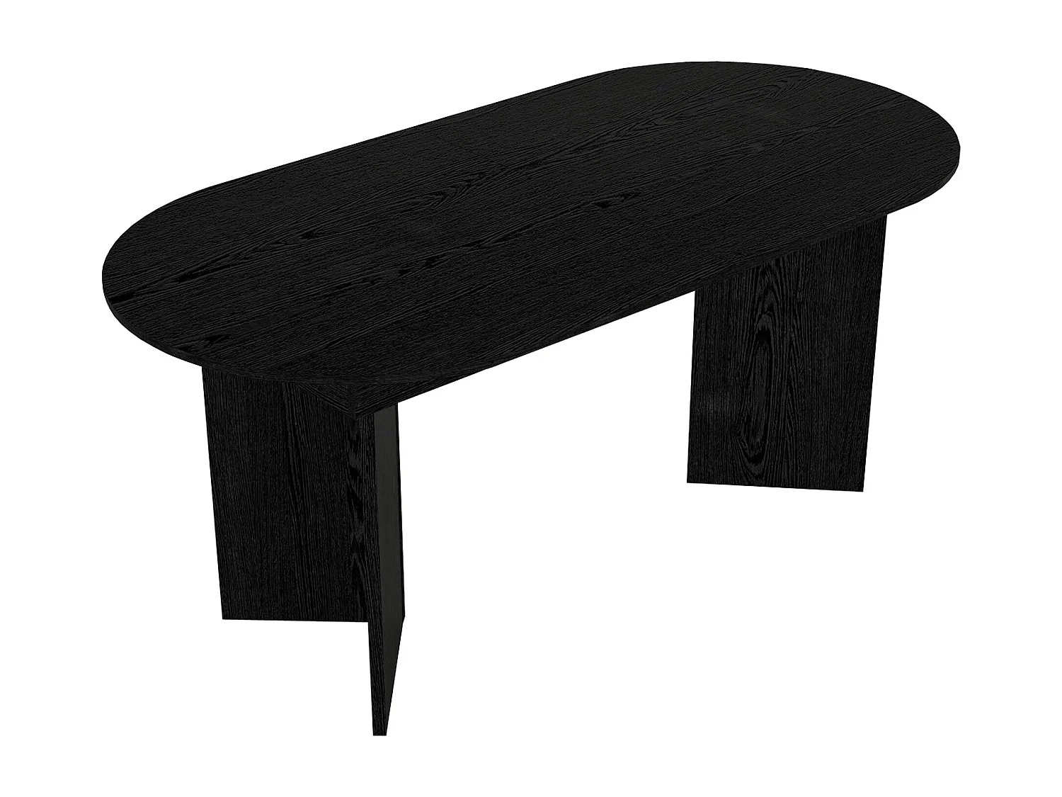Table à manger extensible 6 à 10 personnes - Noir - TOPANIA
