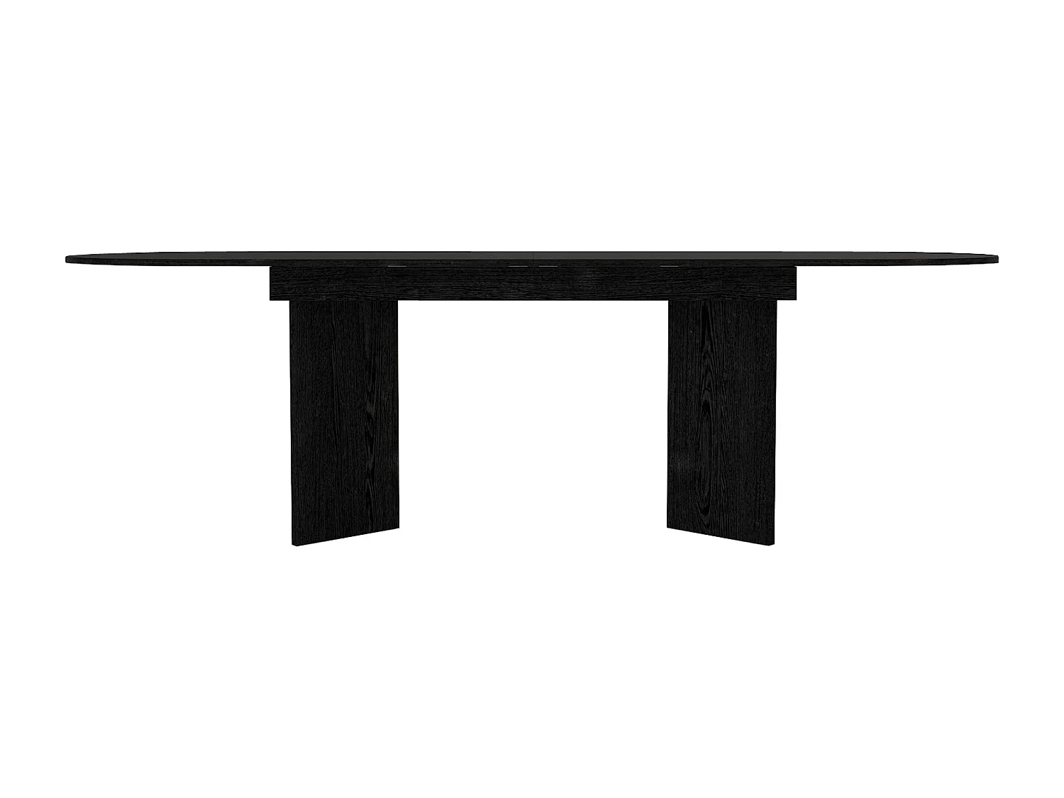 Table à manger extensible 6 à 10 personnes - Noir - TOPANIA