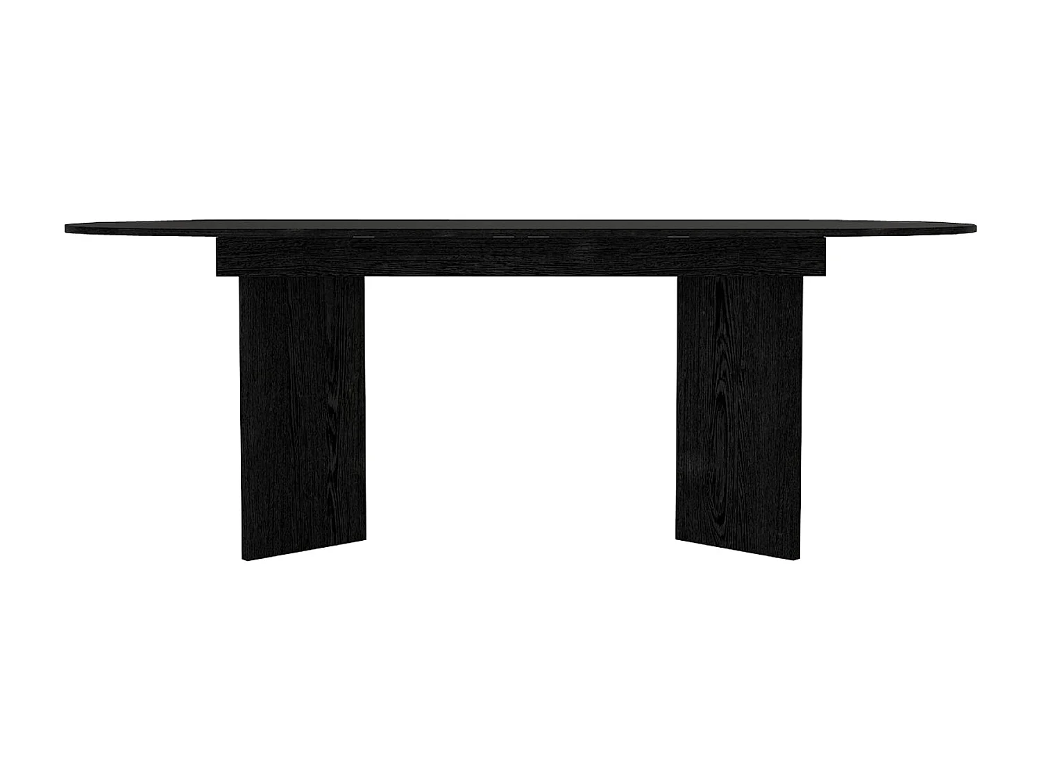 Table à manger extensible 6 à 10 personnes - Noir - TOPANIA