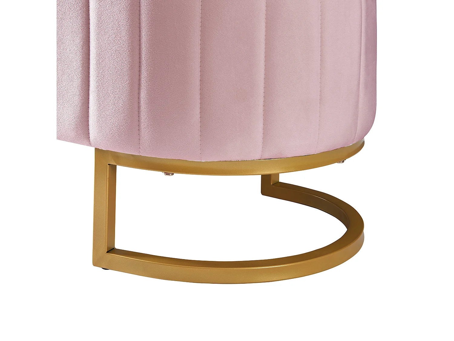 Aufbewahrungsbank und Fußhocker – 120 x 39,9 x 43 cm – mit Stauraum – Samt – rosa