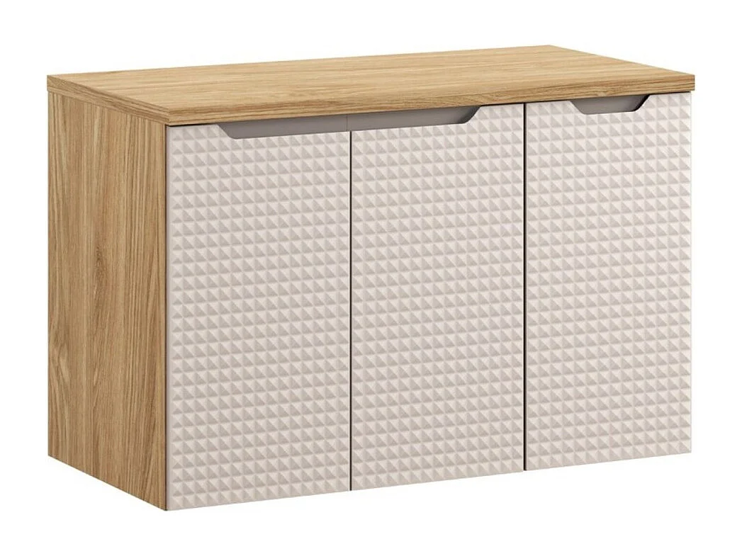 Plan vasque YOKA – Finition chêne clair, 90 cm