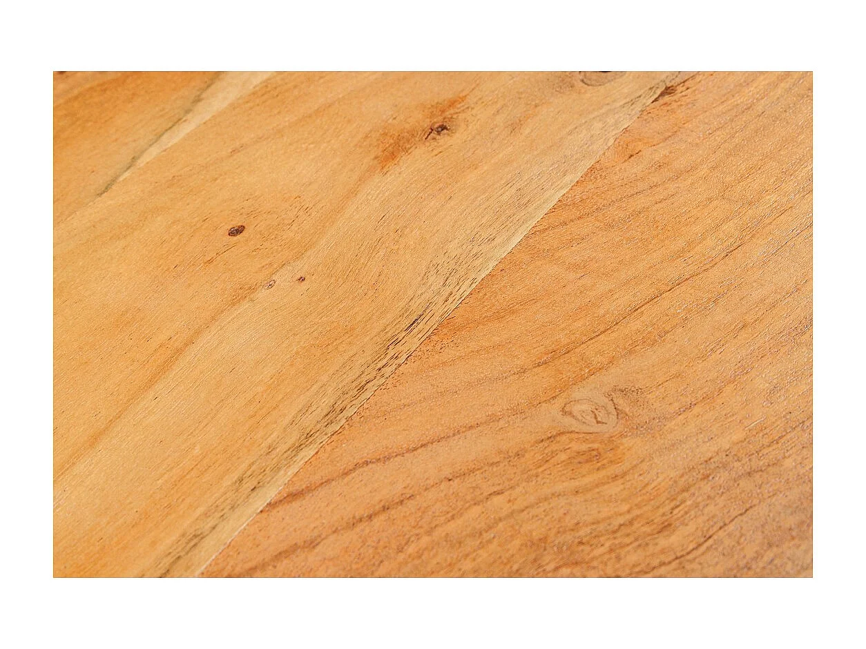 Buffet ARAVIS 145 cm – Massief licht acaciahout gesneden – 2 deuren en 3 laden