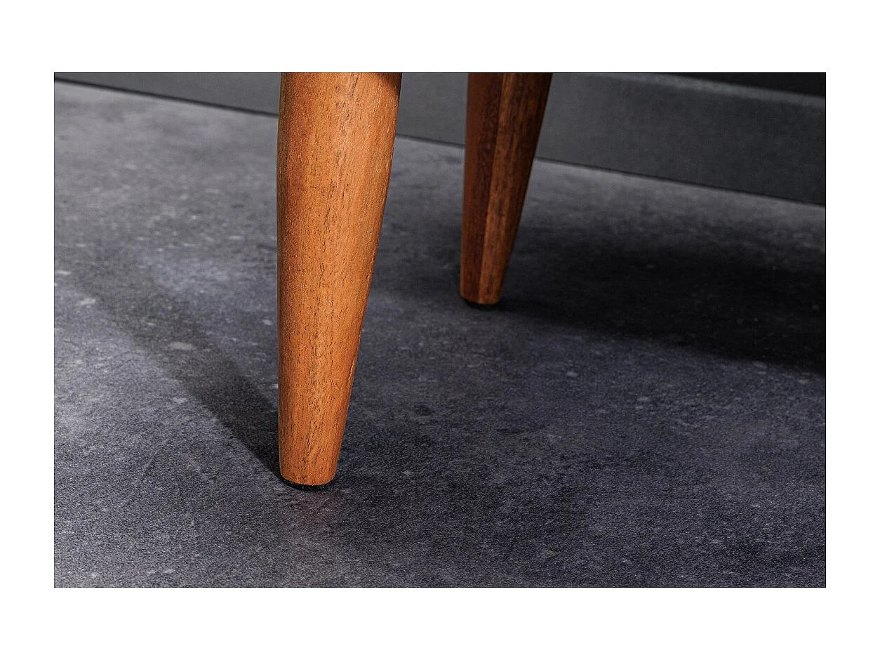 Buffet ARAVIS 145 cm – Massief licht acaciahout gesneden – 2 deuren en 3 laden