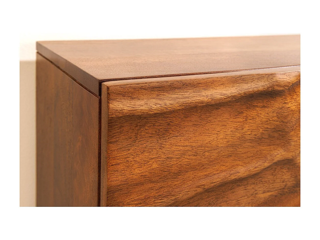 Buffet 180 cm 4 portes bois sculpté naturel – Collection SILVA