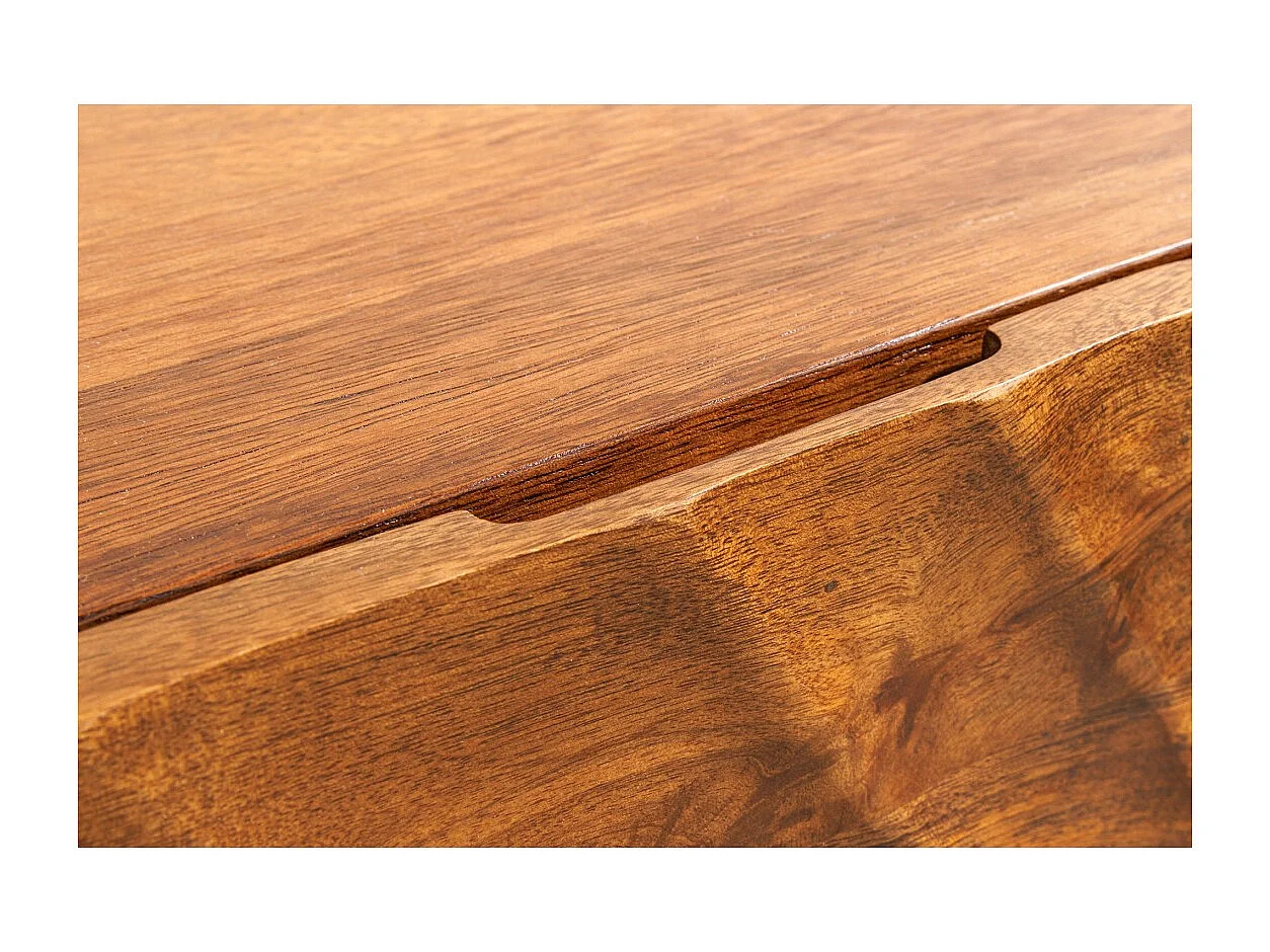 Buffet 180 cm 4 portes bois sculpté naturel – Collection SILVA