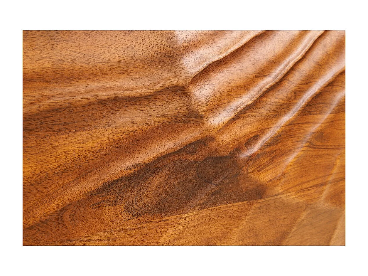 Buffet 180 cm 4 portes bois sculpté naturel – Collection SILVA