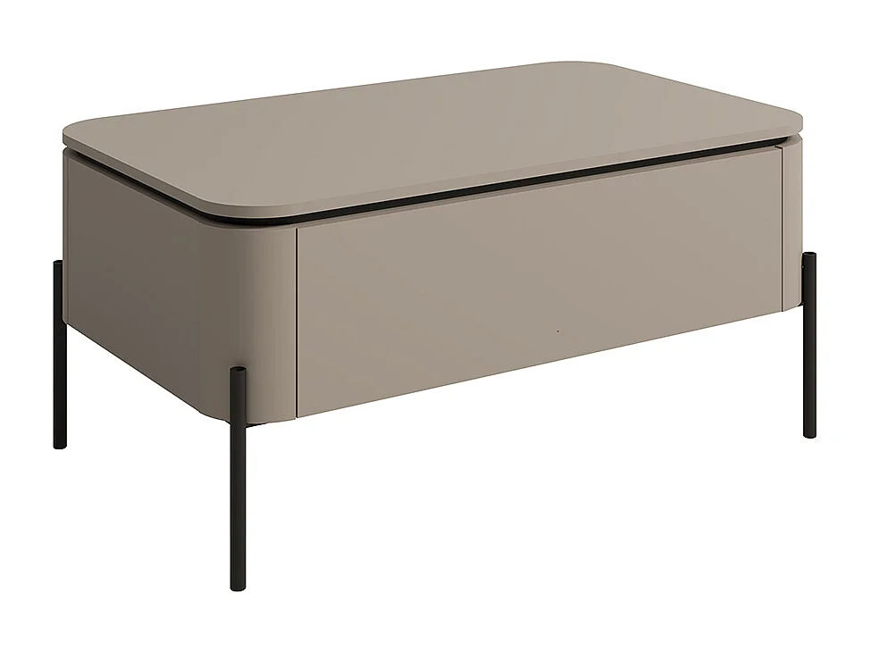 Junon Taupe 1-drawer coffee table