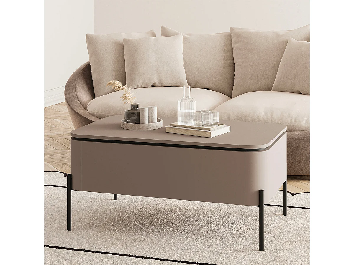 Table basse 1 tiroir Junon Taupe