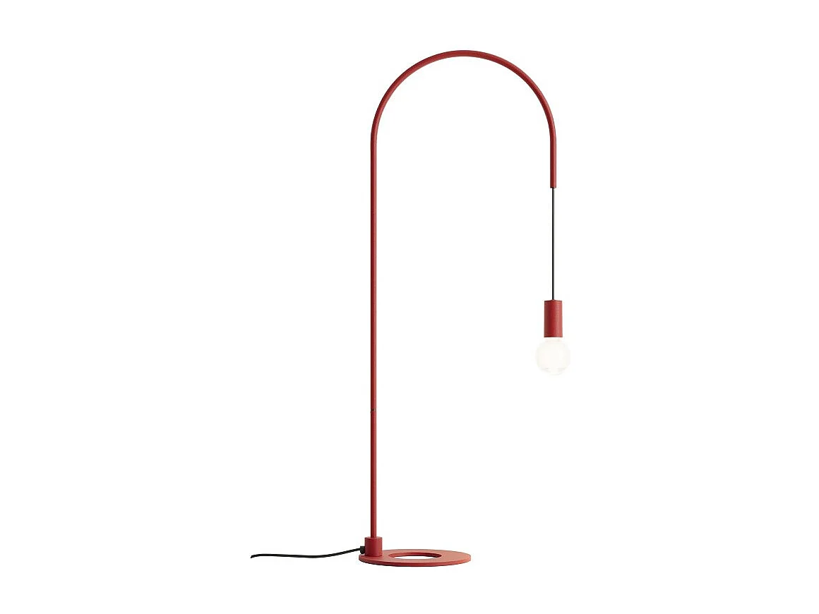 Zafferano Filo lampa stołowa E27, regulowana 200°, wys. 113 cm, czerwony, metal, IP20
