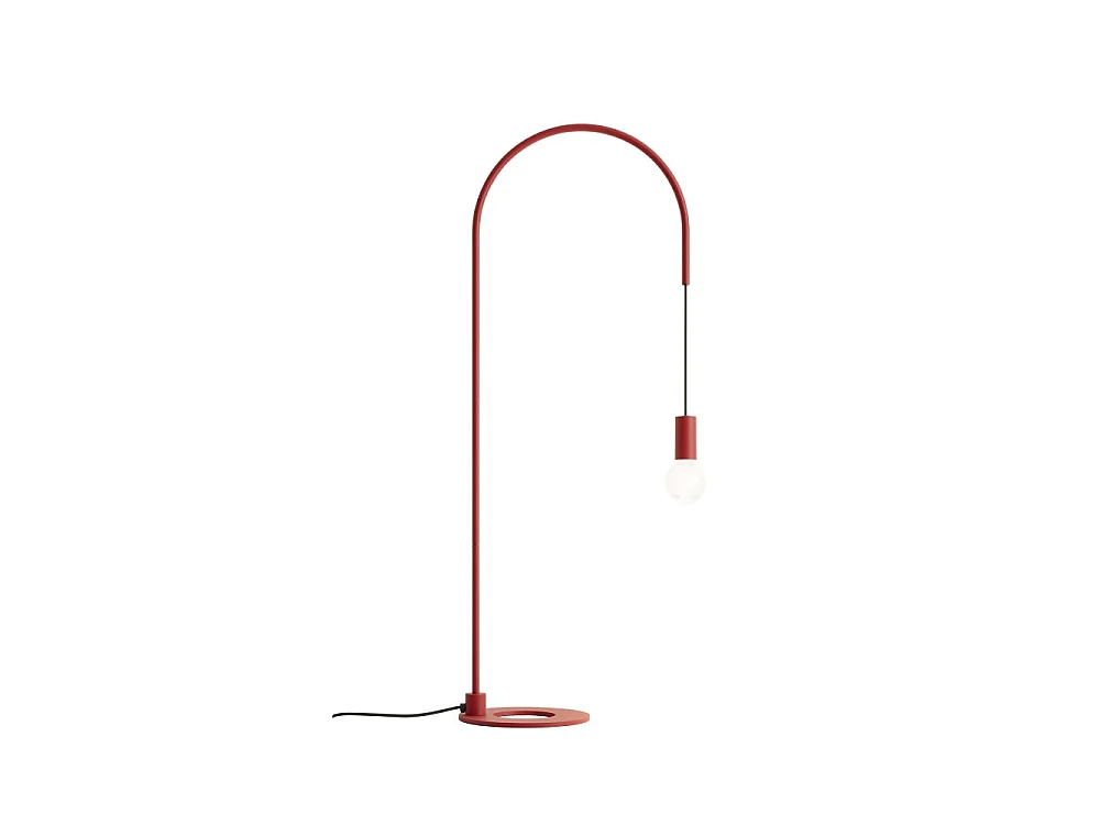 Zafferano Filo lampa stołowa E27, regulowana 200°, wys. 113 cm, czerwony, metal, IP20