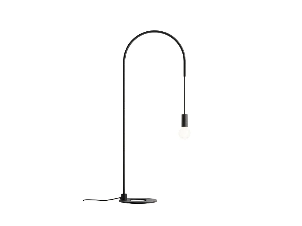 Zafferano - Lampa stołowa Filo z żarówką E27 o mocy maks. 60 W w zestawie, regulowana w zakresie 200°, wys. 113 cm, metal malowany IP20 - kolor czarny