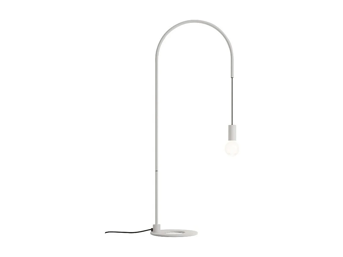 Zafferano - Lampa stołowa Filo z żarówką E27 o mocy maks. 60 W w zestawie, regulowana w zakresie 200°, wys. 113 cm, metal malowany IP20 - biała