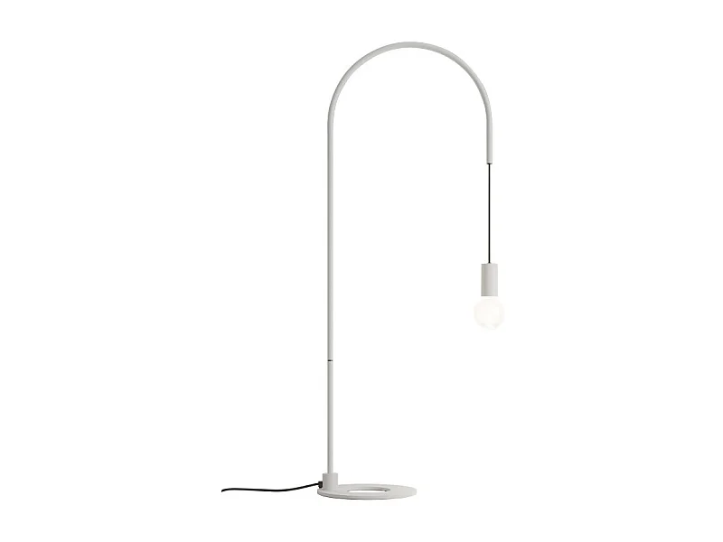 Lámpara de mesa Zafferano - Filo con bombilla E27 máx. 60 W incluida, orientable 200°, H 113 cm, IP20, metal pintado - Blanco