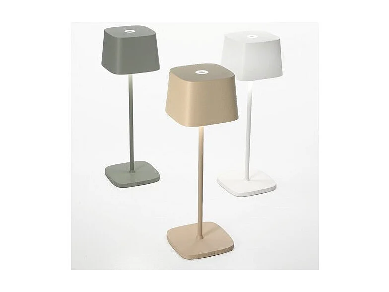 Lampa stołowa LED Zafferano Ofelia Pro Corten, ładowalna i ściemnialna - 2200-2700-3000K - maksymalna moc 9 godzin