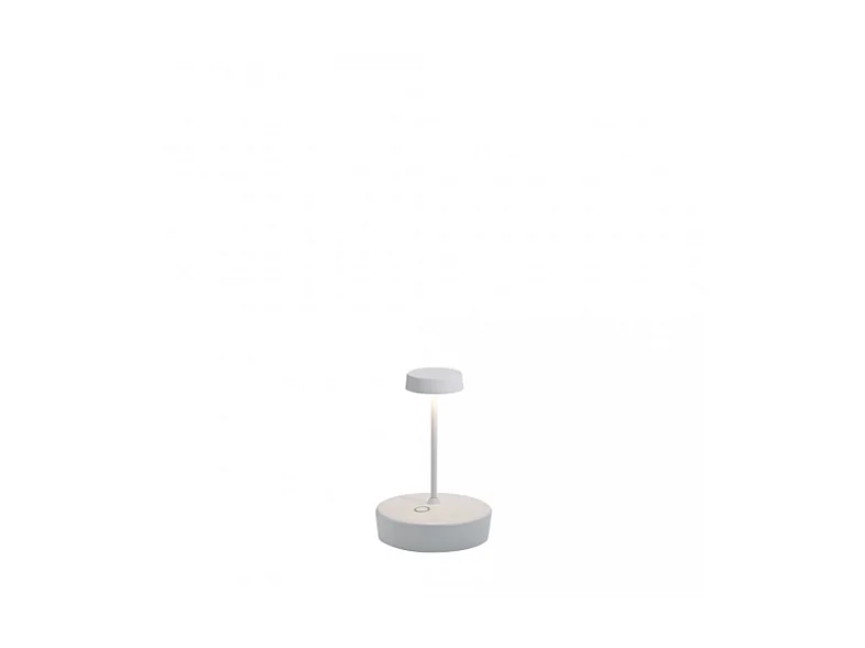 Lampa stołowa LED Zafferano Swap mini pro, ładowalna i ściemnialna, biała, 2200-2700-3000K, 2W, aluminiowa, IP65