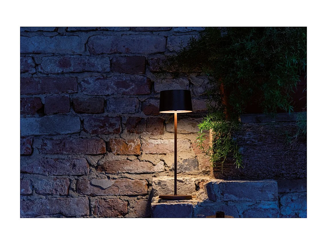 Lampa stołowa LED Zafferano Olivia Pro Sand, ładowalna i ściemnialna - 2200-2700-3000 K, 9 godz. przy pełnej mocy