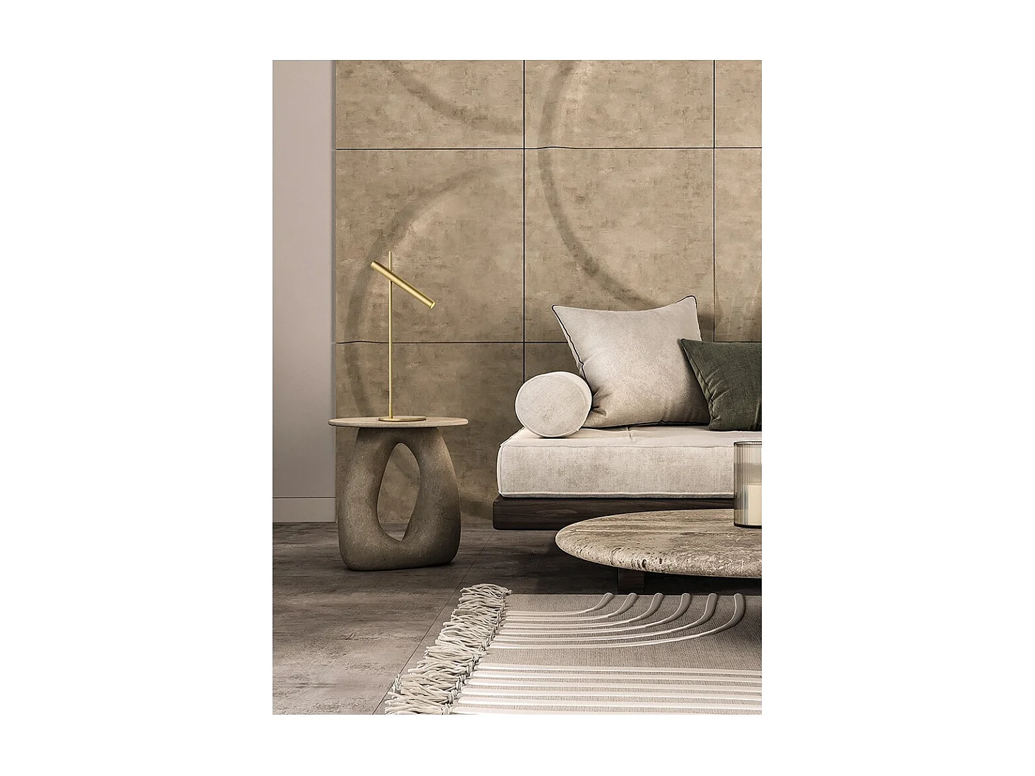 Lámpara de mesa Sniper - Metálica, color dorado, cabezal ajustable, 57 cm de altura, 6 W, regulable, 3000 K, 480 lm - Perenz