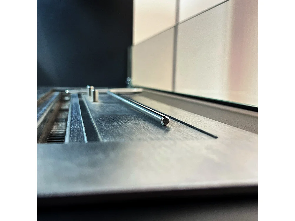 Giotto S Weiß 100x30x70 Freistehender Bioethanol-Kamin für den Innen- und Außenbereich