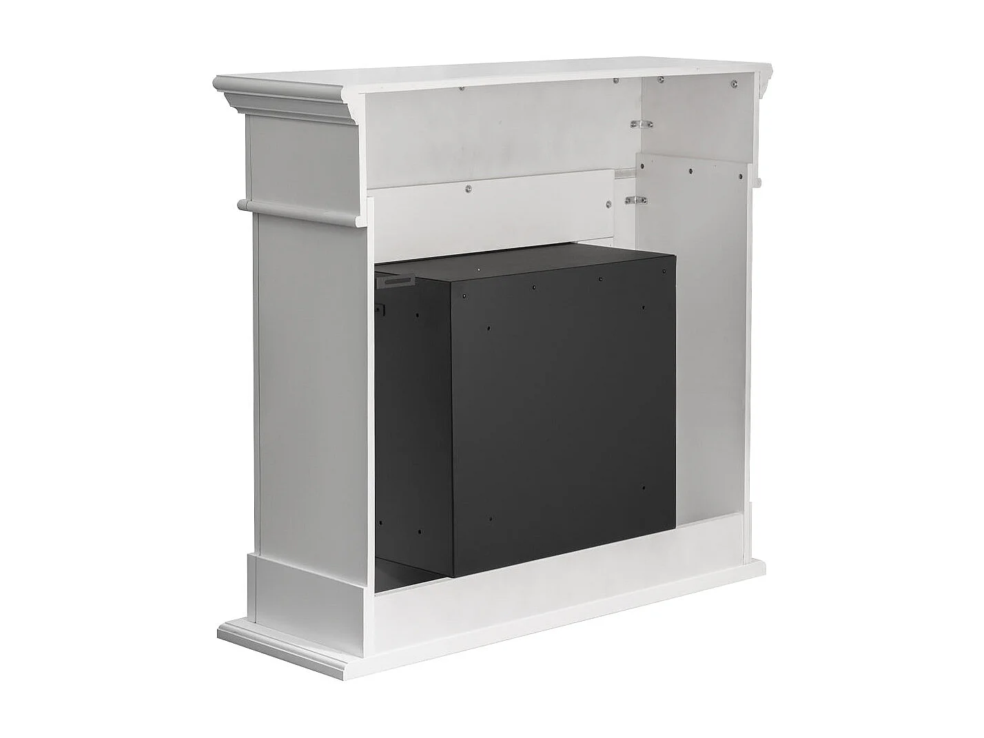 Camino a bioetanolo biocamino da terra Cambridge in legno Bianco 110x37x102h